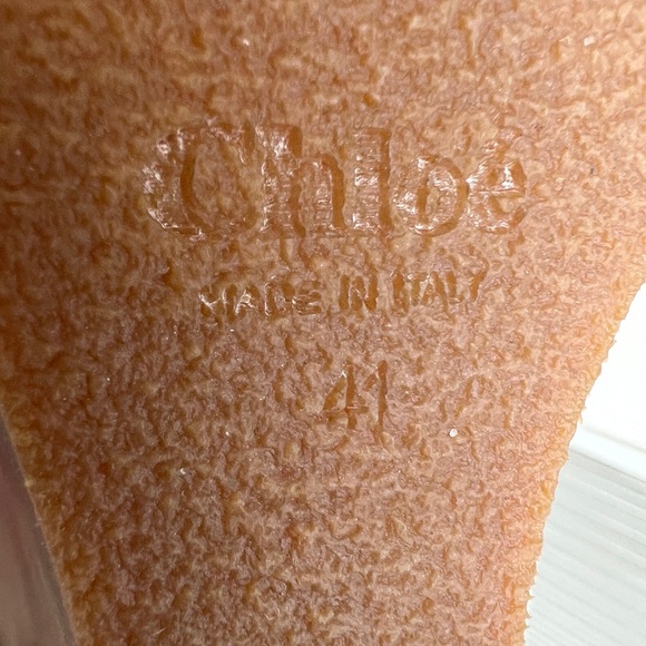 Chloe Women's Red Leather Sandals - Picture 10 of 10